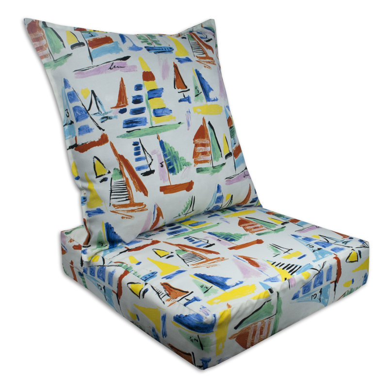 Sherry Kline Sailboat Outdoor/Indoor Replacement Cushion Set Wayfair